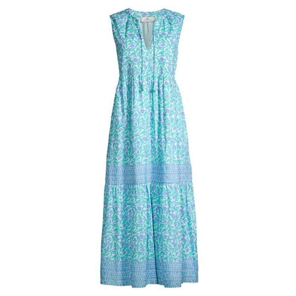 Vineyard Vines Guana Sleeveless Floral Print Midi Dress